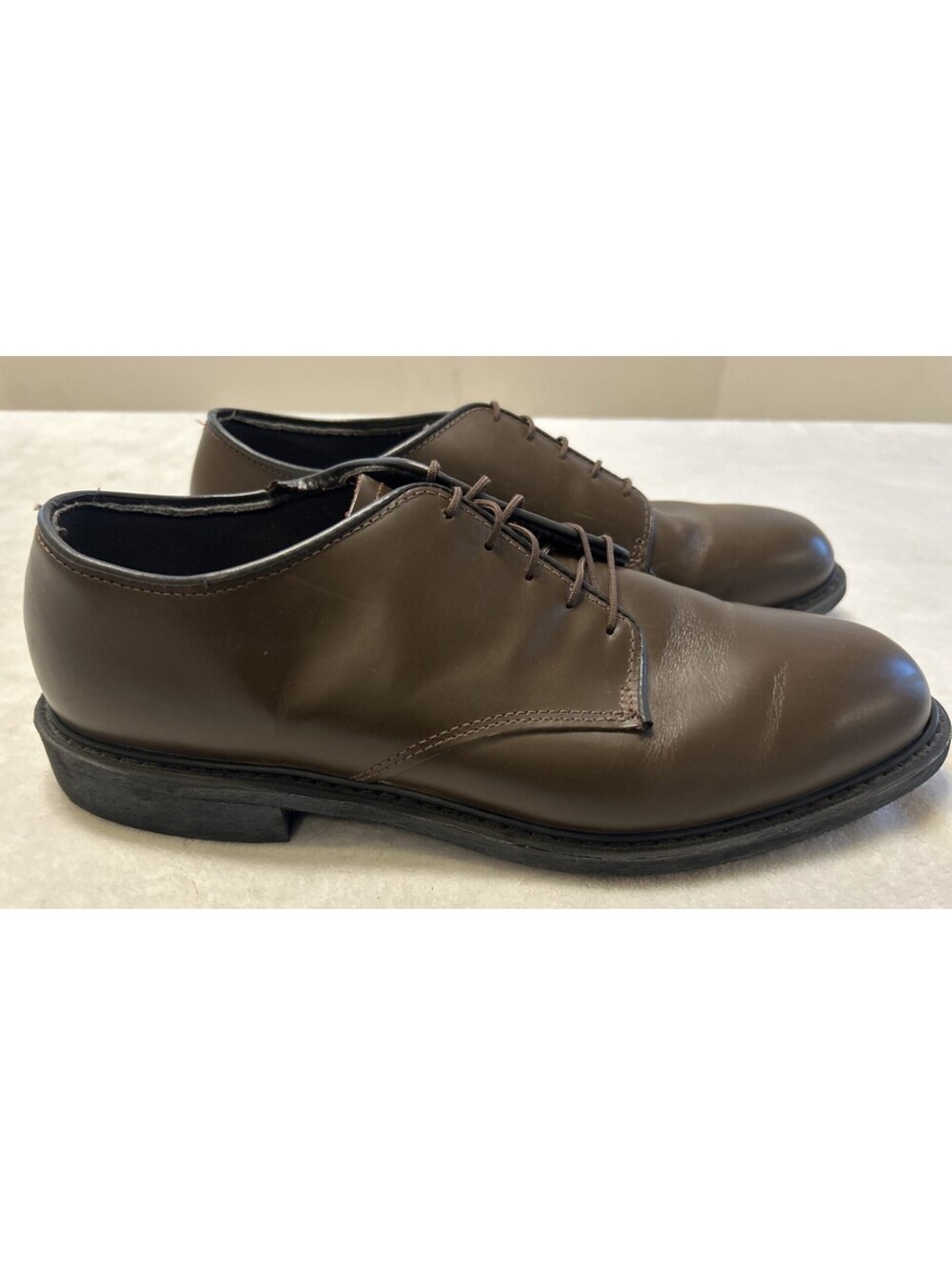 AGSU Dress Shoes Men’s Size 13 E Army Green Service Uniform Wide Capps 90259A
